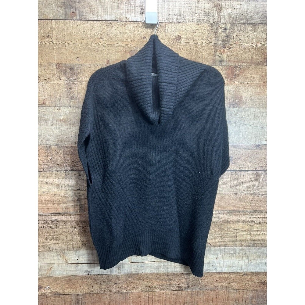 Kinross Cashmere  Black Cowl Neck 100% Cashmere Sleeveless Sweater Medium